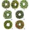 Dekorativa blommor Färgglada vår sommarblommor Garland Hemdekoration Multicolor för ytterdörrvägg Party 45 cm PVC Artificial Flower