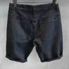 Jeans maschile estate 2024 abbigliamento di lusso uomo coreano slip bianco slivo shorts casual con buchi strappati per i pantaloni corti per ragazzi adolescenti