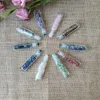 Opslagflessen 10 stks 10 ml Essentiële olieroller Rollerbaar Clear Glass Roll-on met Jade Ball en Bamboo Deksel voor parfum