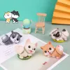 揺れるヘッドおもちゃ犬犬モデル3Dカーダッシュボードおもちゃ飾り子犬のアクセサリーヘッドボブルヘッドオートノディインテリア装飾