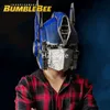 Hasbro Transformers Optimus Prime 1: 1 Giyilebilir Kask Hoparlör Ses Hafif Touch Kontrolü ile Noel Hediyesi için Cadılar Bayramı Cos Kask