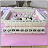 Mini viaggio portatile avorio color panda adorabile 26/30mm Home Hand Playing Mahjong 144pcs Travel Funny Family Table Board Game MJ39