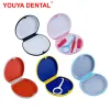 1st Ortodontic Retainer Case Liten Plastic Denture Box Case Dental False Tand Storage Organizer Fake Teeth Fästen Behållare