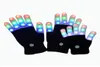LED Glowing Gloves Kids Adult Light Up Toys Rave Finger Lights 3 Colors 6 Lägen Flashing Birthday Party Toys for Boys Girls 2104198517838