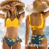 New Bikini Swimsuit Sexy Yellow Multi Color For Women