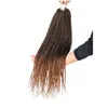 Synthetische Haarverlängerungen Flechten Erweiterung Cloghet Zöpfe 1822inch Box Braid 30 Rootspack Ombre 80GPC Wärmefaser Bk Pink Drop Delive OTUG9