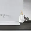 Liquid Soap Dispenser Glass With Pump Multipurpose 400 Ml Refillable Container Bottles For Home Sink Countertop Kitchen