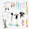1PC Interactive Cat Feather jouet avec cloche Cat Teaser Stick Remplacement False Insecte Bird Training Training Kitten ACCESSOIRES