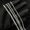 925 Silverarmband Kvinnor Full Diamond Stackble Armband Light Luxury Four-Claw Tennis Diamond Armband Sterling Silver