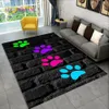 Huisdieren voetafdruk zool serie 3d gebied tapijt groot, tapijtdeken voor woonkamer slaapkamer bank portier portier decoratie, niet-slip vloermat