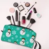 Storage Bags Travel Christmas Toiletry Bag Portable Snowman Year Gnome Makeup Cosmetic Organizer Women Beauty Dopp Kit Box