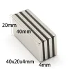 40x20x2 40x20x3 40x20x4 40x20x5 N35 NDFeb Block Neodymium 40x20 Super Strong Strong Magnetic Bar Magnets