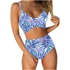 Menas de banho feminina Mulheres 2024 Mulher de luxo 2 PCS Push up Fashion Fashion Beach Wear Camis Floral Split Suits Bathing Suits