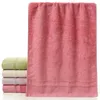 Serviette 2pcs Bamboo Soft Face Tonges pour adultes Douche à fibre Salle de bain absorbante 4 Coloers Pym