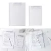 A4 Acryl -Zwischenablage, A4 A5 Clipboard -Papierhalter Schreibplatine mit geringer Profil -Clip und Lineal Scale Edge für Dokument