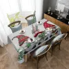 Christmas Winter Snowflake Gnome Chair Cover Spandex Elastic Dining Chair Slipcover Wedding Banquet Hotel Stretchy Seat Cover