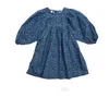 Robes de fille printemps d'été filles robe coréenne à manches gonflées longues floral mignon robe rond rond bébé enfants vestiges pour fille pour fille