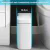 Avfallsbackar 18L Smart Badrum Trash Can Automatic Bain Electronic Trash Can White Touchless smal SMART SENSOR ARBAE BIN SMART HOME L49