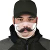 Dostawy imprezowe unisex dla dorosłych drukowane twarz na zewnątrz do mycia oddychania maska ​​wielokrotnego użytku tkanina twarzy Halloween cosplay Mondmasker Mascarillas