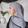 スカーフシフォンシェマスカーフ印刷された通気性イスラム長いターバンイスラム教徒