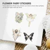 Enveloppe cadeau 4 boîtes Handbook Decorative Stickers Butterfly Water Bottle Wedding Scrapbook Suite