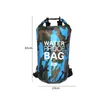 Açık su geçirmez yüzme çantası PVC kuru çuval su geçirmez yüzen dişli çantaları balık tutma tekne kayağı depolama rafting