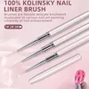 KADS 100% puro Kolinsky Sable French Stripe Liner Brush para Manicure 3D Dicas Ultra-Fiin Lines Grid Drawing Pen da ferramenta de unhas de caneta