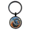 Chaveiros 2022 Astrologia Padrão de relógio Keychain retro astronômico calcular anel -chave Família Family Birthday Christmas Presente de lembrança