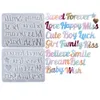 Moules de silicone lettres anglaises Bénédictions Mottes d'alphabet pendant en résine Crystal Epoxy Pendante pour le porte-clés Charmes clés accessoires