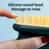 1 Multifunktionell handhållen massagebrushhuvud Kroppens hårbotten Massage Brush Comb Hair Cleaning Comb Massager