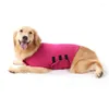 Hundkläder lämplig för många tillfällen komfortkläder lugnande hundar fast färg husdjur justerbar kappa alla säsongsmaterial