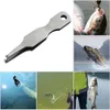 Multifunctional Fishing Line Tweezers Cutter Pliers Lure Ring Loop Opener Hook Eye Cleaner Fishing Line Pliers Fishing Tackle