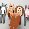 Nordic Animals Magnetic Hook Key Holder Magnets for Fridge Kitchen Bathroom Organizer Refrigerator Message Sticker Home storage