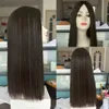 絹のようなストレートシルクトップユダヤ人ウィッグヨーロッパバージンヘアブラウンハイライトウィッグノーレイヤ​​ーシルクトッパーコーシャウィッグ送料無料