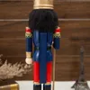 Artes e ofícios de 38 cm de nutcracker estátua de boneco de candidatos de madeira de pingente de pingente de pingente de pingente de pingente de pingente de pingente de pingente de pingente de Natal L49