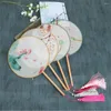 Decoratieve beeldjes Chinese Vintage Style Court Fan Classical Hand Non-Fold Wedding Dance Party Decoration Home Decor