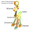 Girafe Soft Animal Handbells Rattles en peluche Baby Development Handle Toys Toys Vente chaude avec TEETHER Baby Toy pour nouveau-né