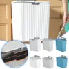 8/10L Wall Mounted Kitchen Trash Can Hanging Trash Cabinet Bin Dustbin Counter Bin With Door Bathroom Dump Bins kitchen Dustbin