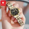 Wristwatches Luxury Women Quartz Wrist Watches Diamond Numeral Scales Date 30M Water Resistance Business Fashion Luminous Watch For Ladies