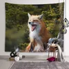 Beautiful Cute Fox Tapestry Animal Tapestries Wall Art Decoration Tapestry Kawaii Kids Room Living Room Bedroom Dormitory Room Home Decor R0411