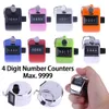 Número de 4 dígitos contadores de casca plástica Exibição de mão manual contagem de contagem manual Clicker timer timer Soccer Golf Counter max.9999