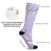 Vincent Van Gogh almond blossoms lavender Socks funny socks for Women luxury sock Rugby Men's winter thermal socks