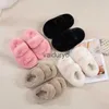 Slipper Girls Plush Pantoffeln 2023 Neue externe Wear Childrens One Word Girl Fashion Prinzessin coole Baumwolle Trendy H240411