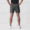 Herren -Shorts neue Sommersport -Herren Shorts Jogger Fitnessstudio Running Training Basketball Hose Schnell trocknen atmungsaktiv Stretch Strandhose T240411