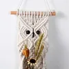 Tapestries Adorable Home Decoration Macrame Wall Hanging Tapestry Cotton Tassel Handmade Woven Bohemian Art Background Cloth