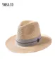 ymsaid summer قبعات غير رسمية للنساء رسالة M Jazz for Man Beach Sun Straw Panama قبعة كاملة وتجارة التجزئة C190417013475247