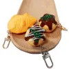 Gesimuleerde Japanse voedsel Key Chain Creative Personality Octopus Kleine ballen Taiyaki Burn Model Student Bag Mobiele telefoon Hanger