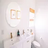 Verwijderbare acryl spiegelwandsticker Ovaal reflecterende oppervlaktespiegel Zelfklevende kamer Art Decal voor badkamer woonkamer decor