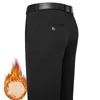 Pantalon pour hommes enlecement hommes de costume d'hiver Bureau de pantalon extensible régulier