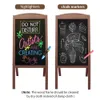 Holz ein Rahmen Tafelschild stehende Fahrbahn Chalkboard Staffelei Magnetic Blackboard Display Ständer Sandwich Board